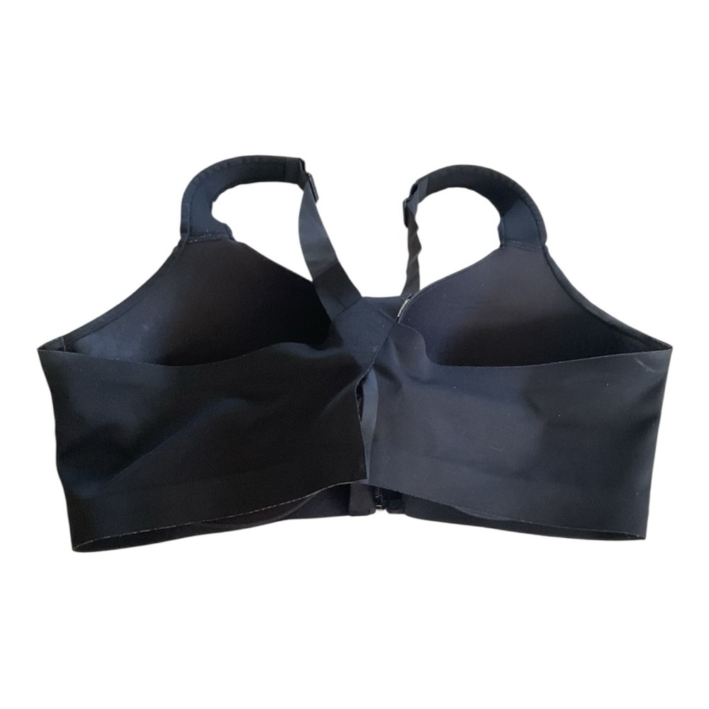 Victoria Sport Front Zip Sports Bra 38DD Black High Support - Picture 2 of 4